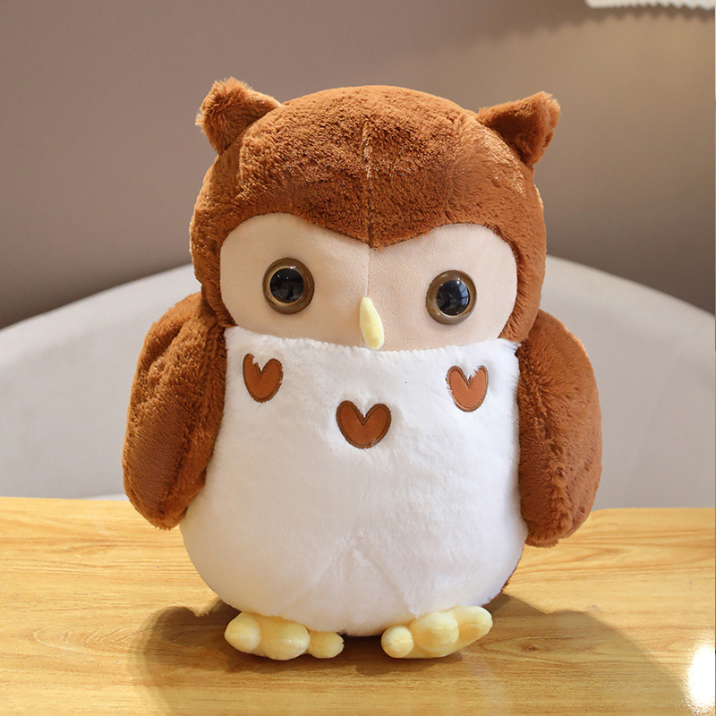 Picture of Bobby Bear Cute Soft Cute New Couple Owl Doll Pillow Plush Toy Large Clamping Doll Cross Border