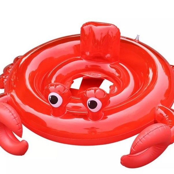 Picture of 1 piece generation hair White Swan Flamingo seat inflatable swimming buoy children life buoy double air nozzle Mount watermelon Pang
