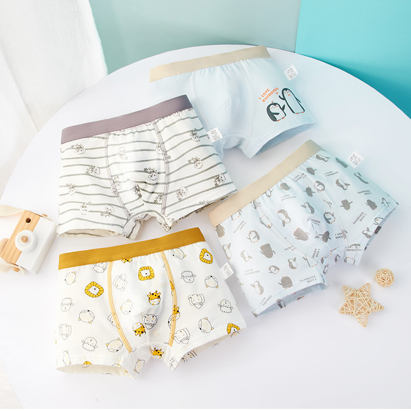 Picture of Cross-border wholesale foreign trade children's underwear primary and secondary school students boxer combed cotton boys underwear a generation of postage