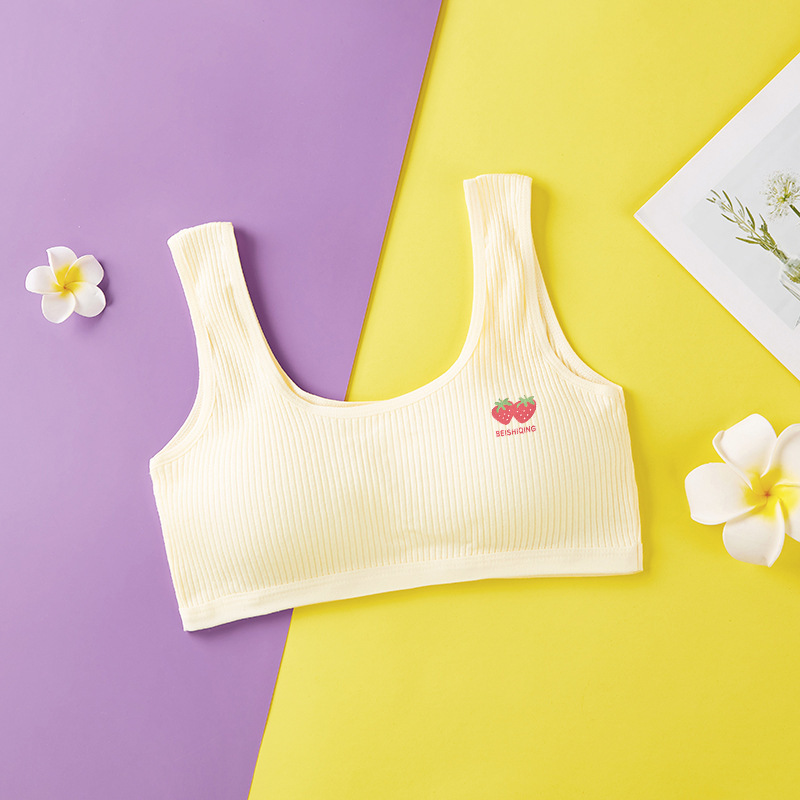 Picture of Girl's underwear development period student girl's high school student underwear pure cotton vest girl's junior high school student underwear