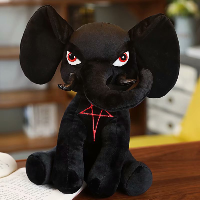 Picture of Dark plush toy doll fantasy lightning doll cartoon anime peripheral cool pentagram elephant rabbit