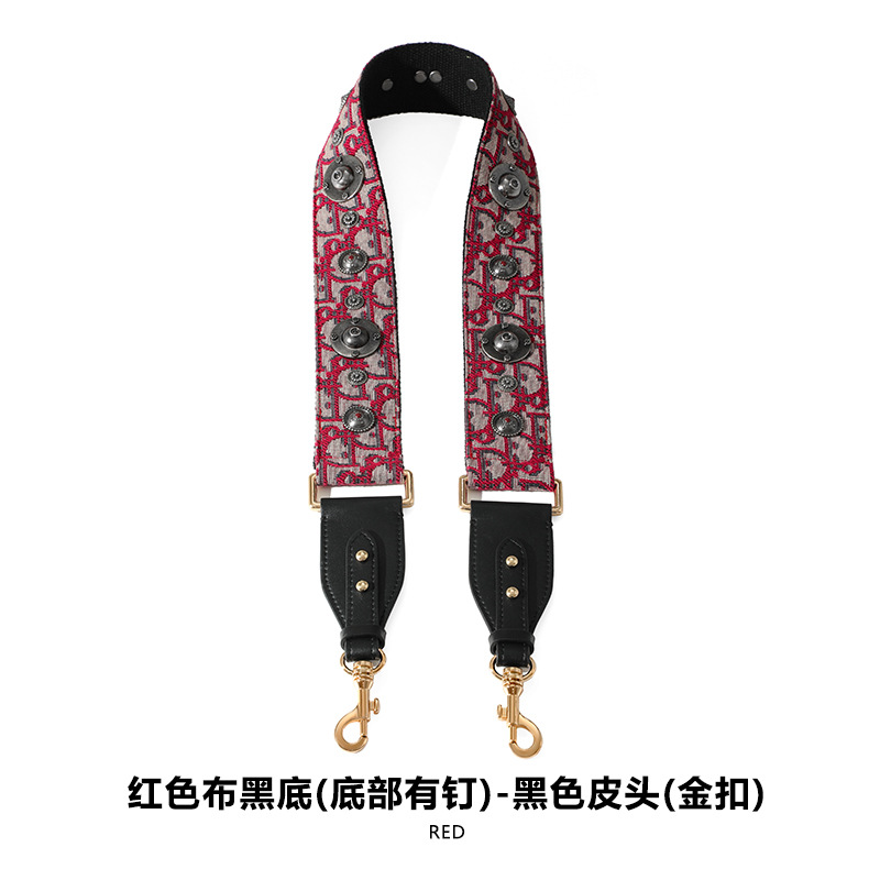 Picture of Mahuangshi MHS-F-66 Wide Bag with Canvas Shoulder Strap Shoulder Crossbody Cowhide Bag Accessories Bag Strap Comfortable D