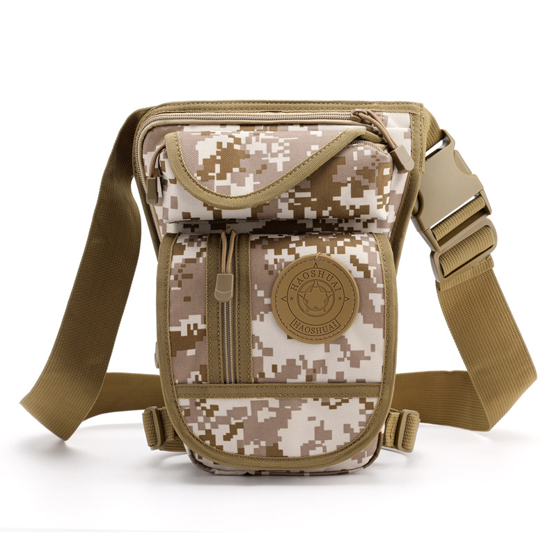 Picture of Wholesale Dropshipping Men's Lightweight Fashionable Leg Bag Fashionable Lightweight Large Capacity Nylon Cloth Waist Bag Warrior Camouflage Chest Bag