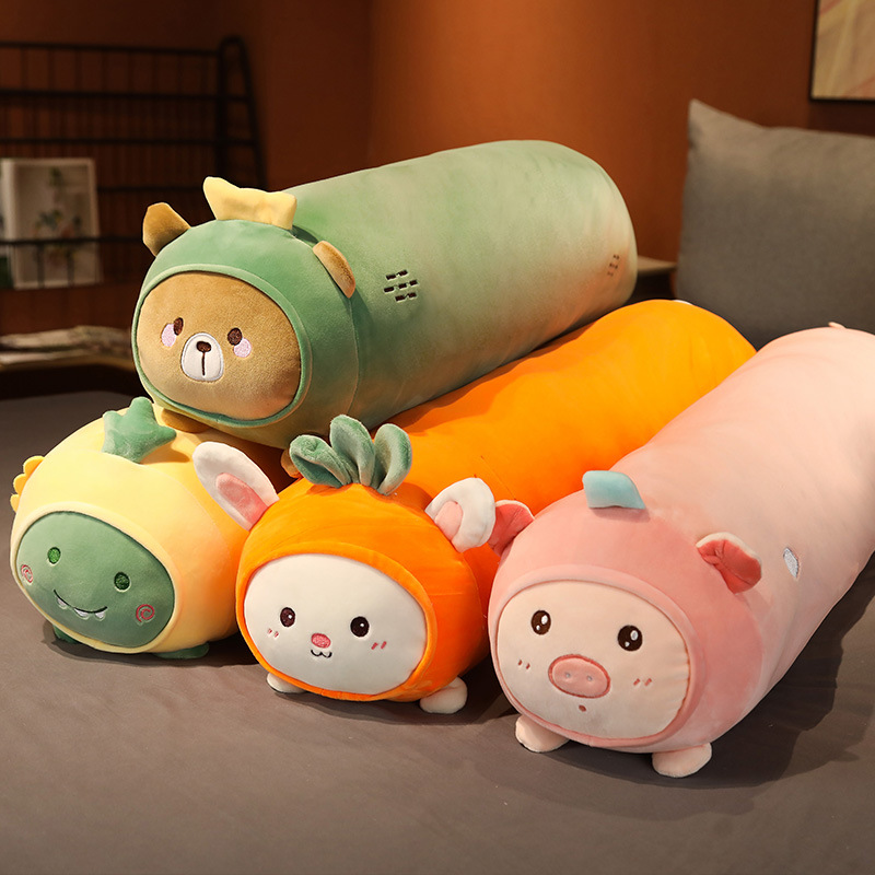 Picture of Down Cotton Animal Transformation Fruit Long Pillow Girl Heart Bed Sleeping Pillow Girlfriend Removable and Washable