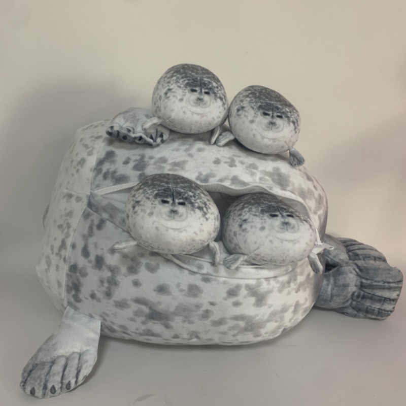 Picture of Japan Osaka Simulation Seal Doll Pillow Aquarium Popular Soft Pillow Aquarium Plush Toy