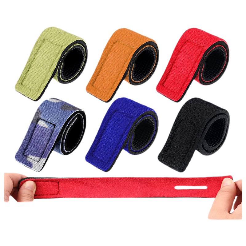 Fishing rod strap Velcro beam rod strap elastic strap non-slip fishing bandage fishing gear fixing belt Luya tie rod strap