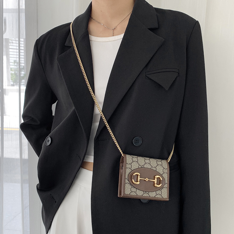 Picture of Manufacturer Wholesale Ancient Pool Card Bag Transformation Chain Accessories Bag Shoulder Strap Crossbody Gucc Small Wallet Metal Chain