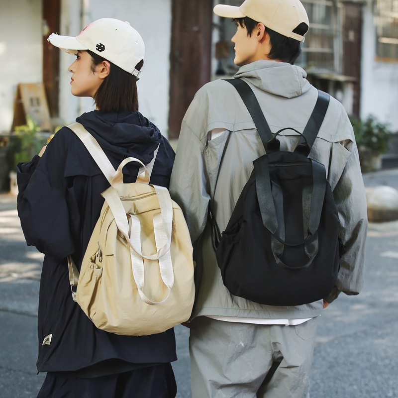 Picture of Casual Backpack 2024 New Men's and Women's Couple's Nylon Handbag Simple Lightweight Fashion Niche Backpack