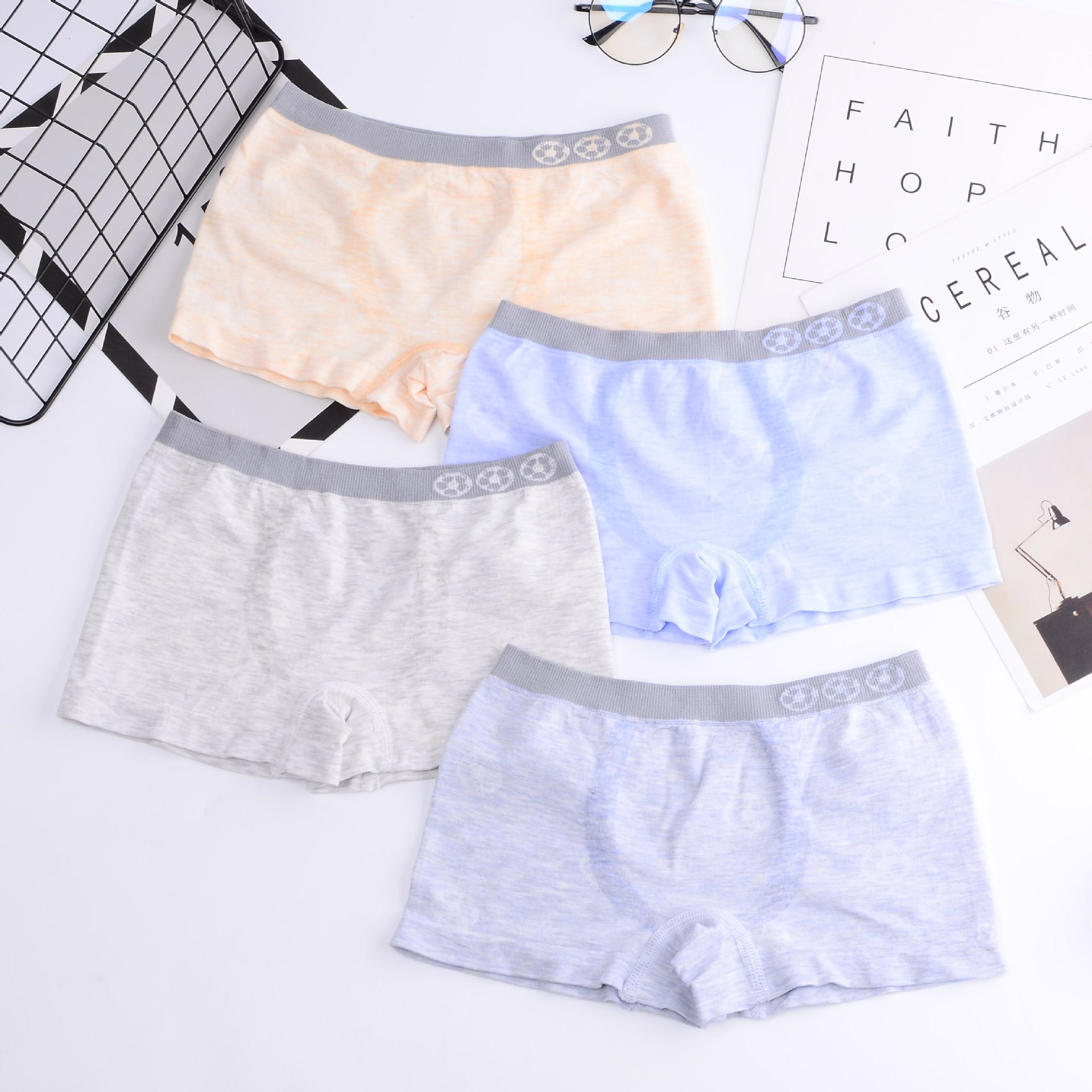 Picture of Children's Underwear Male Modal Baby Underwear Boys' Underwear Flat Corner 8 to 10 Years Old Middle and Big Children 9 to 12 Years Old No Traceless
