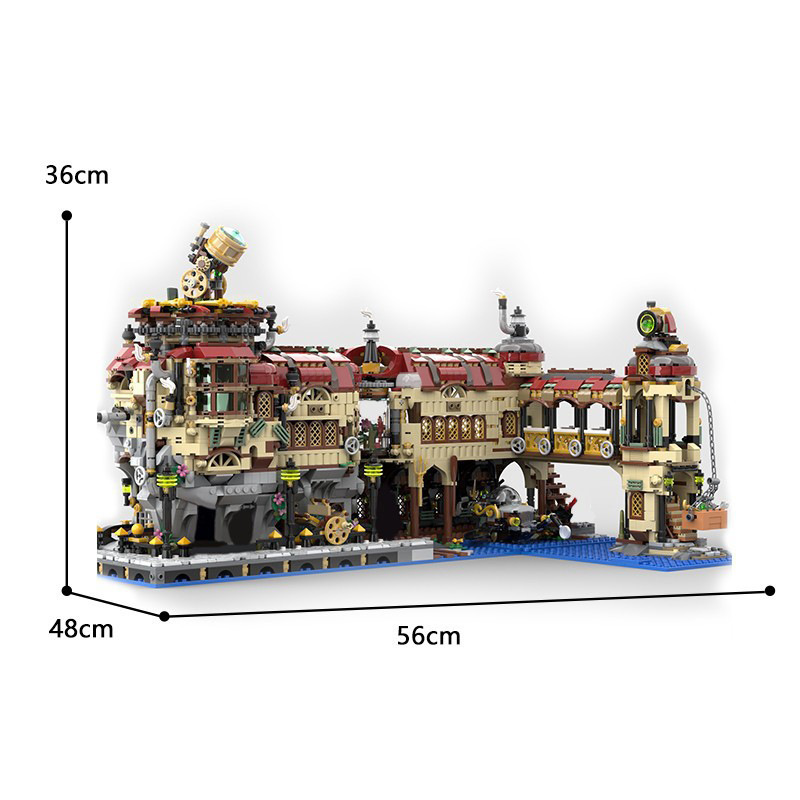 Picture of Domestic Creative Building Blocks Steam Power Machine Punk Mechanical Assembly Toy Model Moc Compatible with Lego High Difficulty