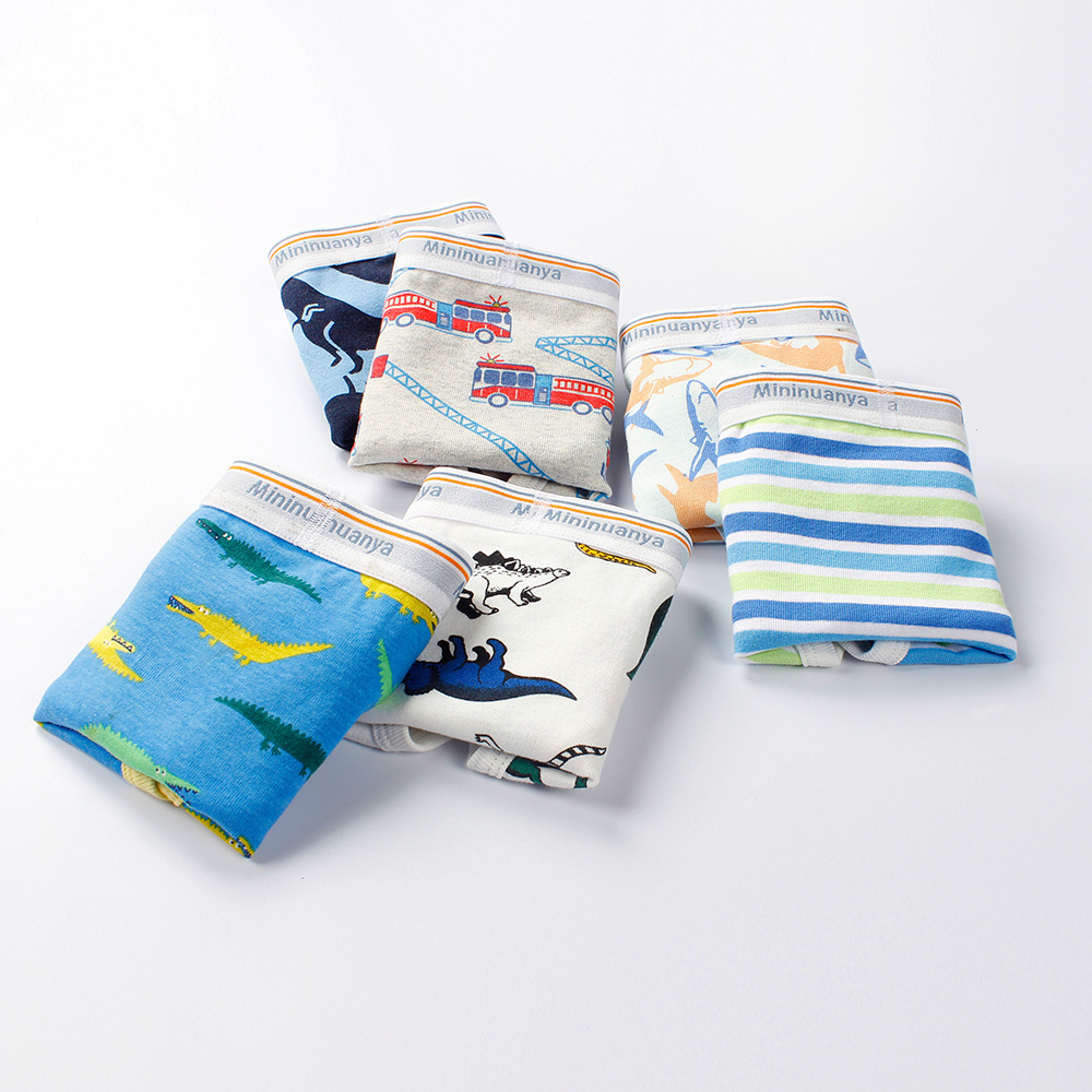 Picture of Children's briefs European and American pure cotton thread baby boy's underwear small and medium-sized children's cartoon breathable boy shorts wholesale