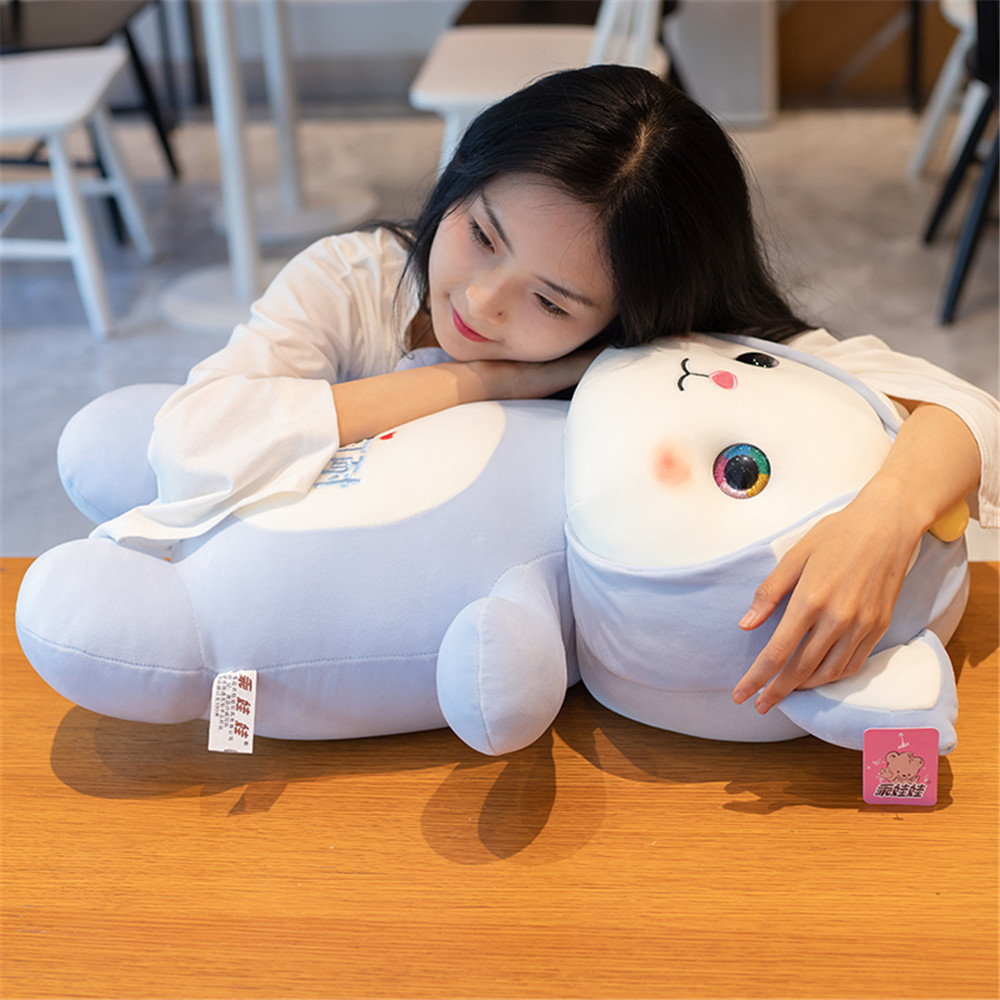 Picture of Cute Standing Transformation Cat Doll Girl Sleeping Pillow Baby Comfort Doll Children Girls Gifts Wholesale