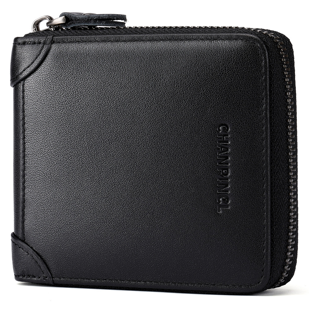 Picture of Cross-Border Delivery C Brand Boxed Men's Wallet First-Layer Cowhide Coin Bag Zipper Wallet Horizontal Multi-Functional Wallet