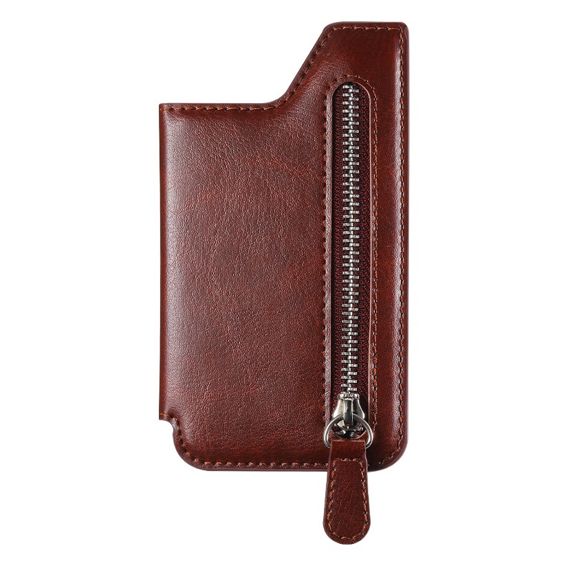 Back Sticker Mobile Phone Card Bag Multifunctional Creative Card Holder Card Holder Zipper Mobile Phone Case DIY Free Collocation