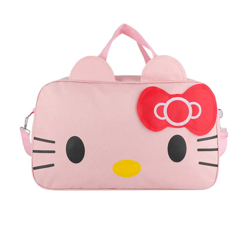 Picture of Wholesale Fashion Cat Large Capacity Student Travel Bag Waterproof Large Capacity Cute Girl KT Duffel Bag Women's Portable