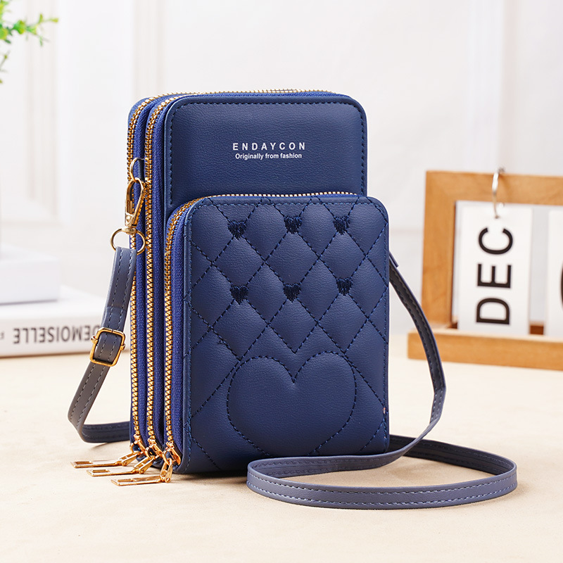 Picture of New Large-Capacity Multifunctional Fashionable Simple Shoulder Bag Crossbody Three-Layer Zipper Mobile Phone Bag for Women