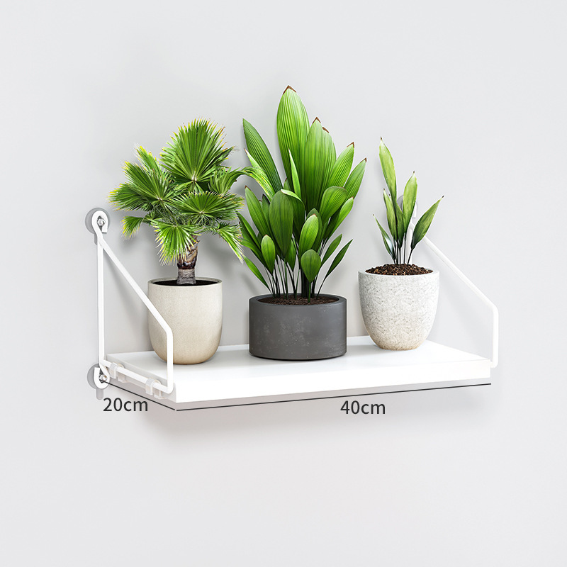 Picture of Source Factory Flower Rack Storage Rack Balcony Flower Rack Wall Indoor Wall Hanging Punch-free Flower Pot Rack Wall Rack