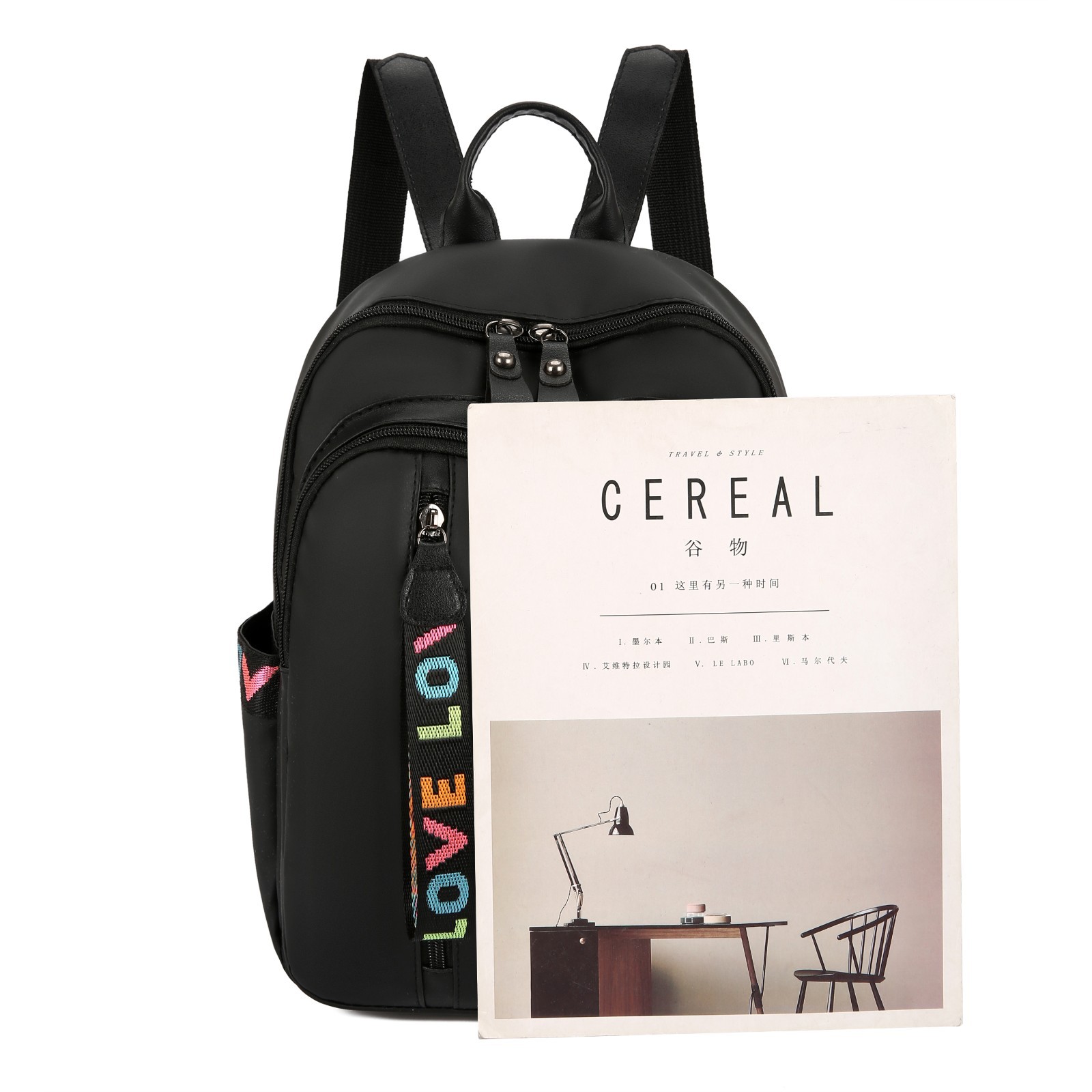 Picture of Cross-border Women's Bag 2022 New Fashion Oxford Cloth Bag Backpack Lightweight Large Capacity Travel Bag College Style Schoolbag