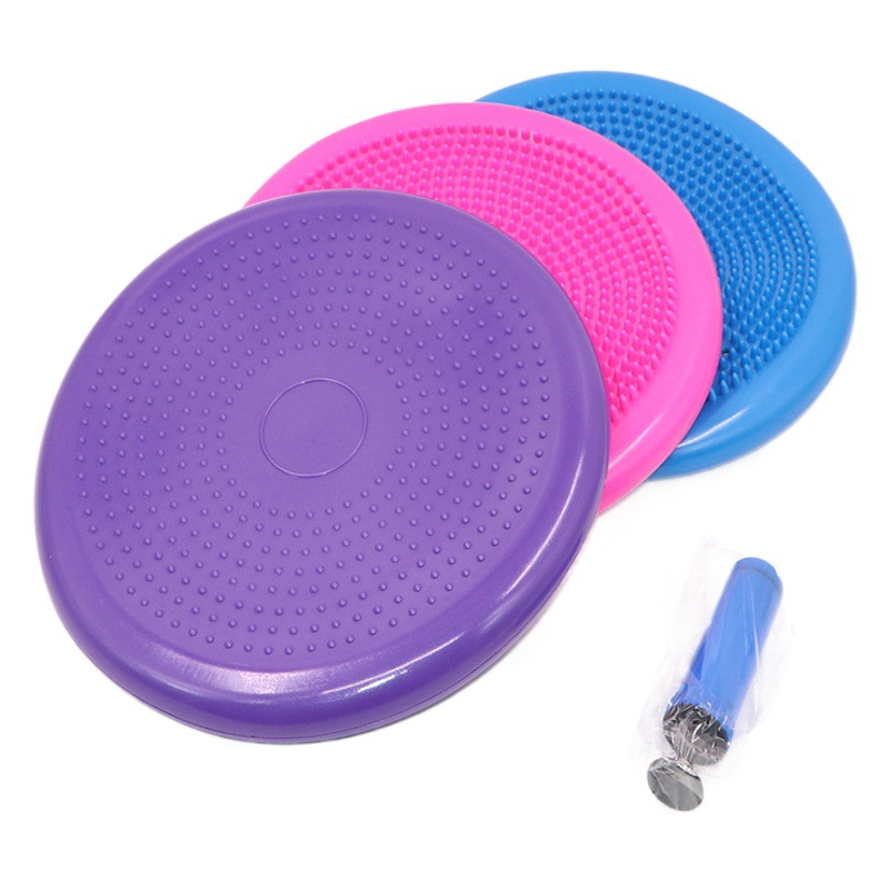 Thickened explosion-proof yoga inflatable cushion balance ball yoga balance pad balance plate massage cushion balance trainer