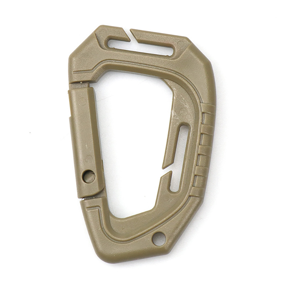 Picture of Plastic Steel D-Shaped Carabiner Outdoor Backpack Quick Release Buckle Portable Camping Style Equipment Mountaineering Key Chain Outdoor Quick Release Buckle