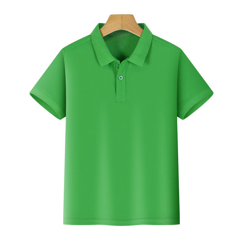 Picture of Children's lapel polo shirt custom kindergarten class uniform school uniform parent-child sports culture advertising shirt T-shirt logo