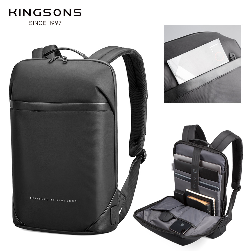 Jinshengsi's New Men's Backpack Business Ultra-Thin Anti-Theft Hidden Bag Backpack European and American Trendy Laptop Bag