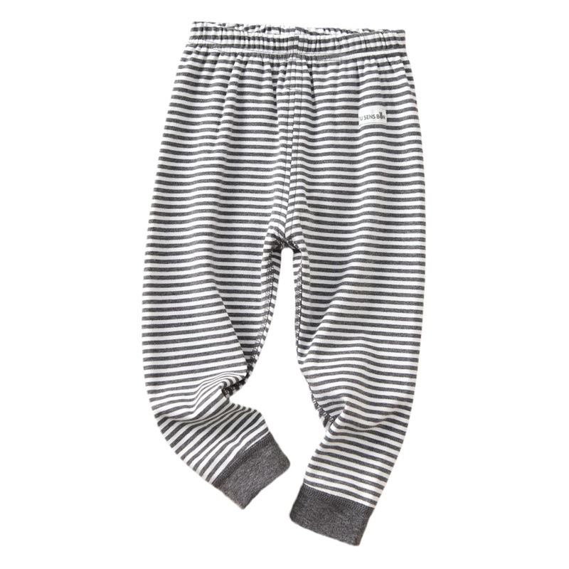 Distribution delivery export goods source new Japanese children boys and girls warm pants pajamas long pants trousers home non-printed style