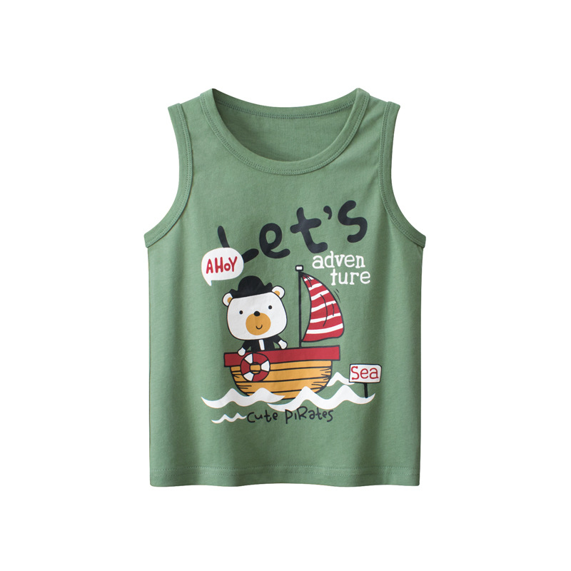 27Kids Korean Style Kidsren's Clothing Cross-Border Supply Kidsren's Vest Summer New Baby Boy Clothes Wholesale Supply Agent