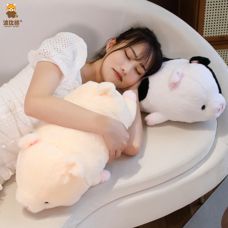 Picture of Bobby Bear Cute Soft Cute Plush Lie-prone posture Blessed Pig Toy Doll Pillow Large Clamping Doll Cross-border
