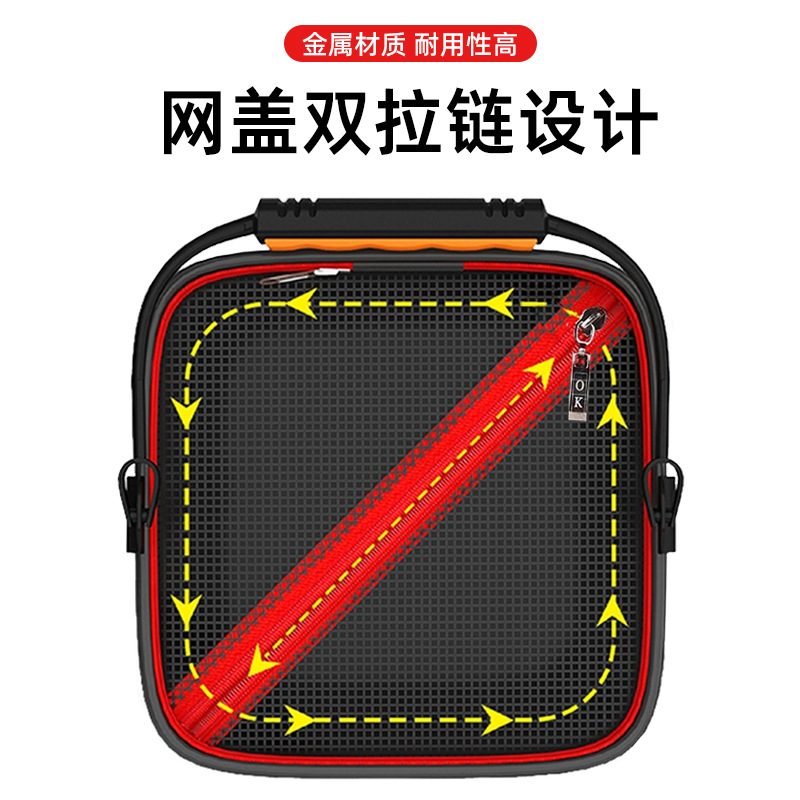 Picture of Tab fishing bucket small fish bucket eva thickened foldable small size fish bucket with rope fishing bucket live fish box wholesale