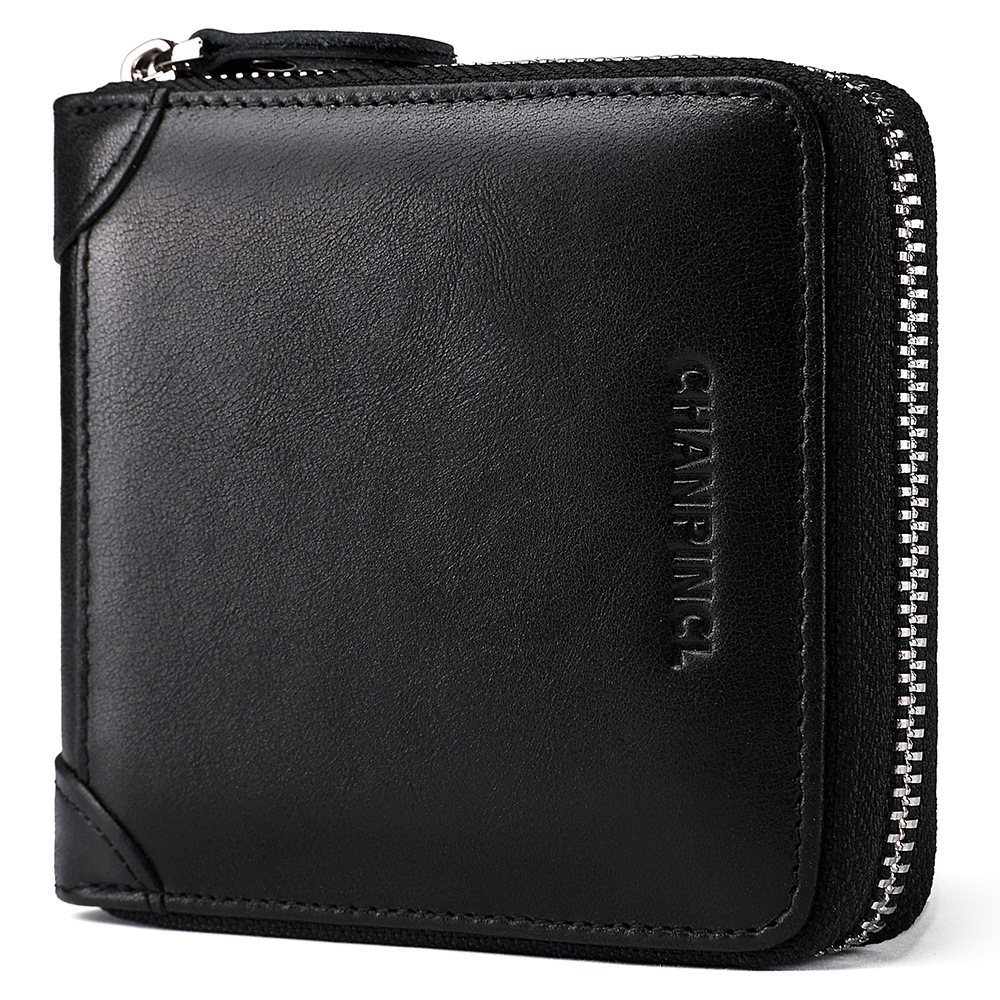 Picture of Cross-Border Delivery C Brand Boxed Men's Wallet First-Layer Cowhide Coin Bag Zipper Wallet Horizontal Multi-Functional Wallet