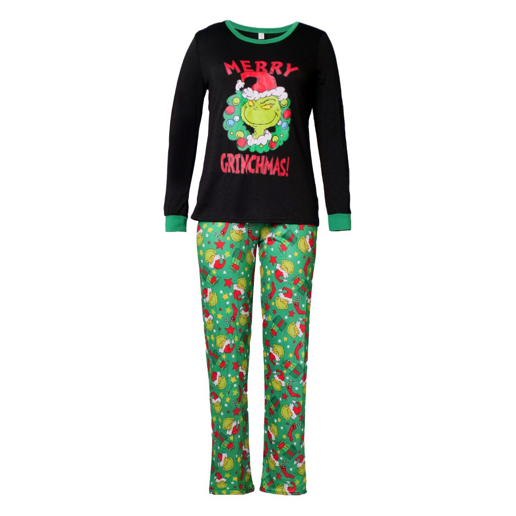 2025 New Year Autumn and Winter Christmas Parent-Child Outfits Family Cartoon Characters Parent-Child Christmas for a Family of Three and Four