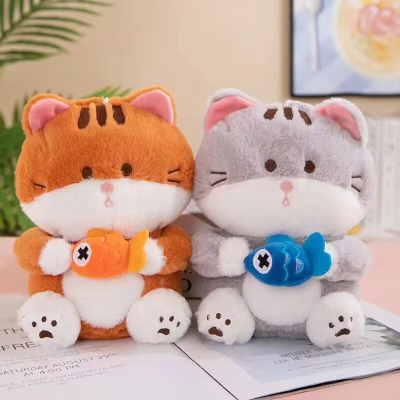 Picture of Factory wholesale eight inch grab doll 25cm down cotton plush toy doll machine doll wedding throw puppet