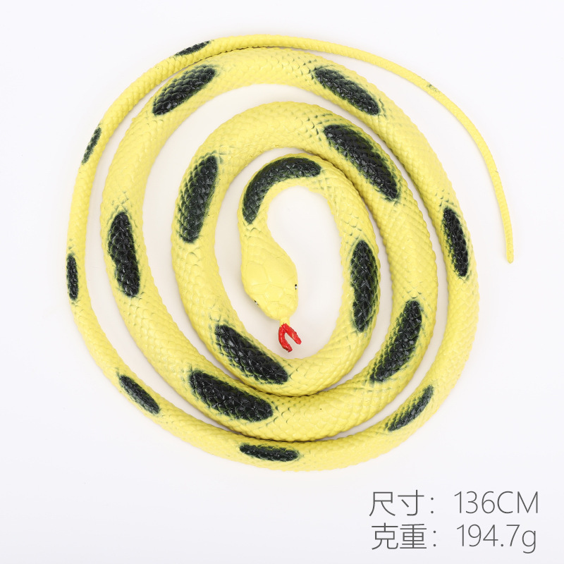 Picture of Cross-border simulation snake model python cobra animal simulation model children's toy stall scary spoof toys