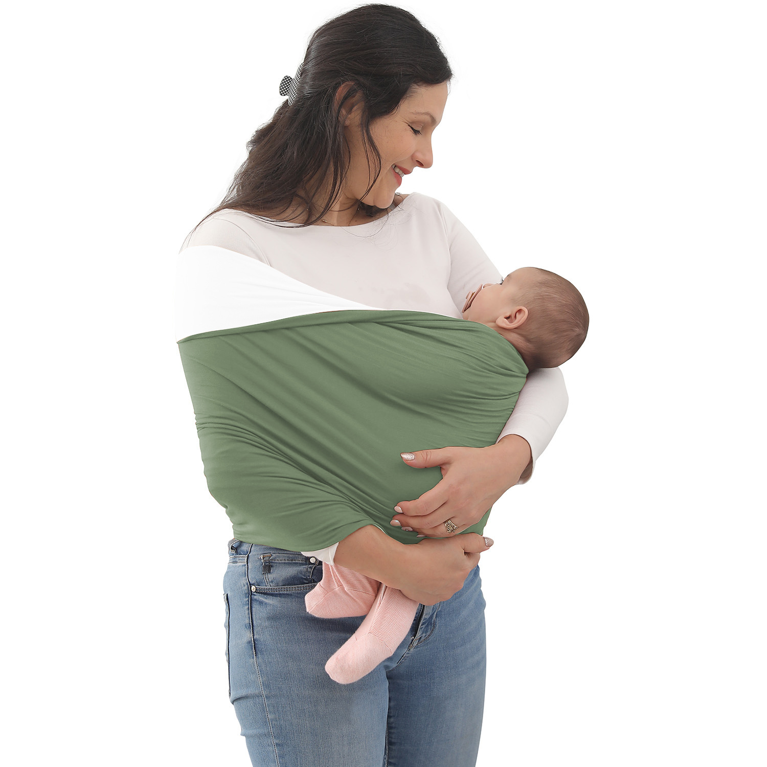 Picture of baby backpack soft high elastic fabric safety strap baby bonding comforter carrier
