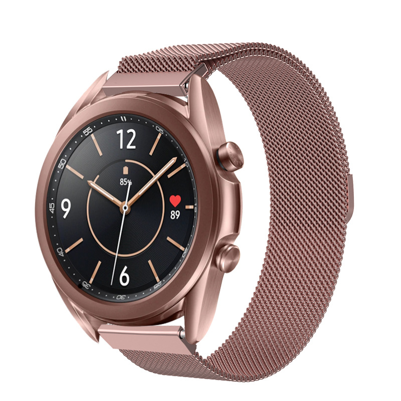 Picture of Suitable for Samsung Galaxy Watch3 milanis watch strap 41/45mm stainless steel loop magnetic mesh strap