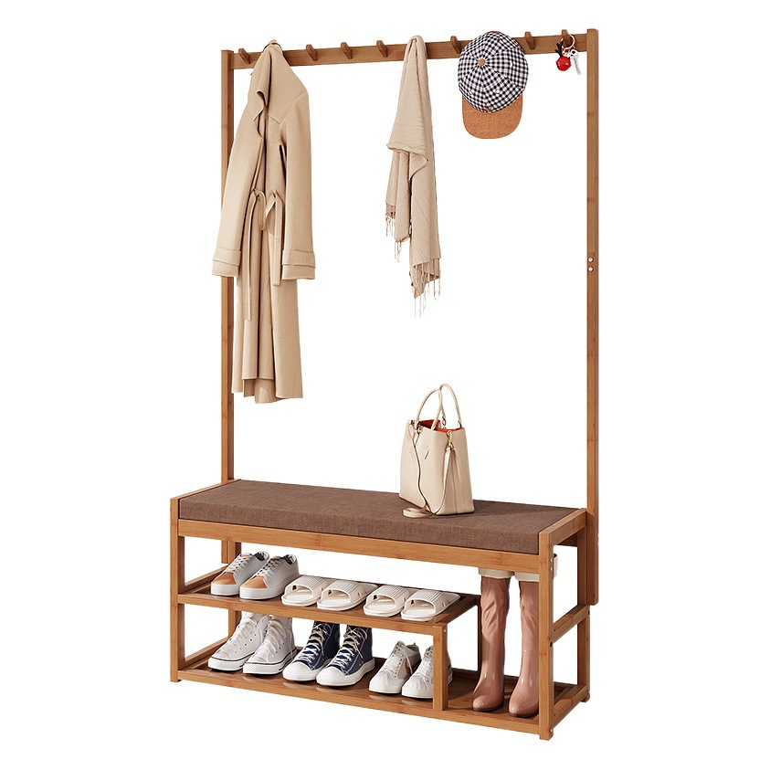 Shoe changing stool hanger home integrated bedroom coat rack floor storage shoe rack shoe cabinet entrance rack