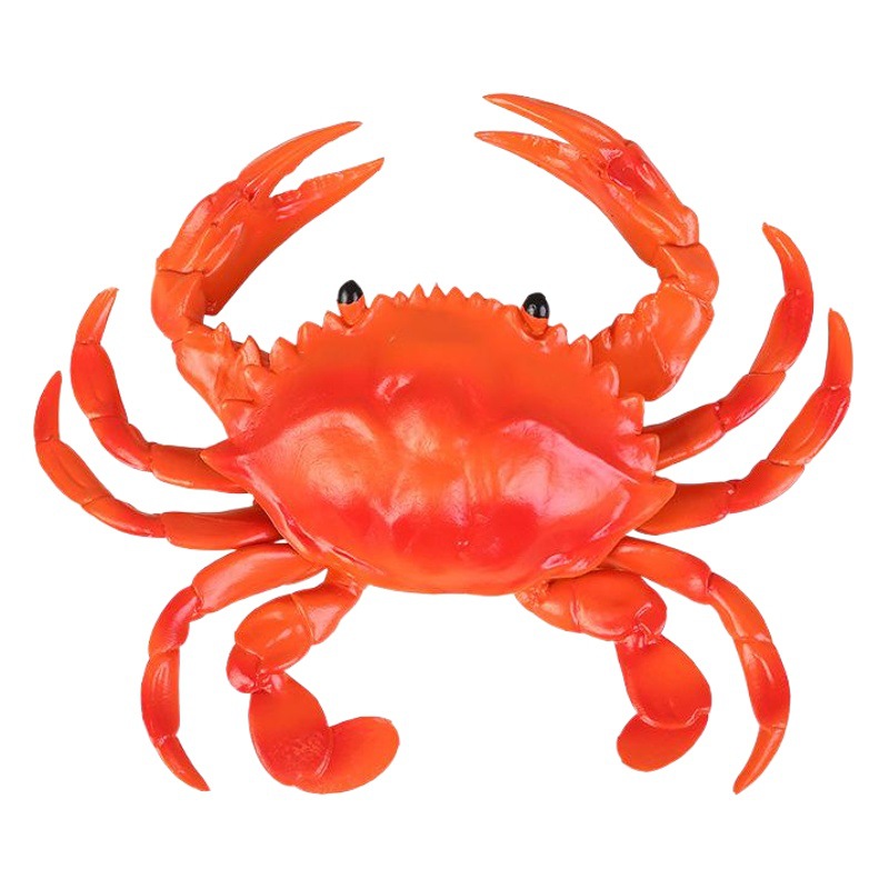 Simulation Toy Lobster Crab Pig Marine Animal Model Children's Early Education Cognitive Vocal Toy Props Decoration
