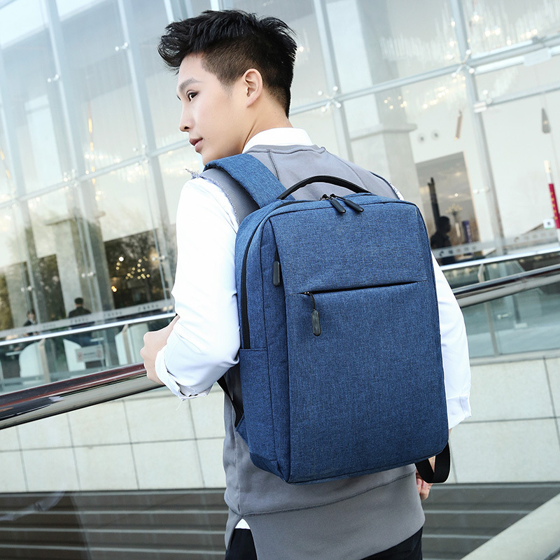 Picture of Backpack Men's Computer Backpack Printable LOGO Gift Business Casual Backpack USB Charging Schoolbag