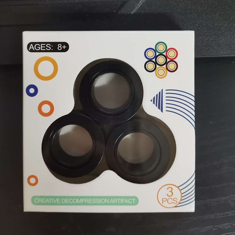 Picture of Decompression Toys New and Unique Cross-Border Amazon Magnetic Ring Ring Strong Magnetic Fingertip Spinner Toy Decompression