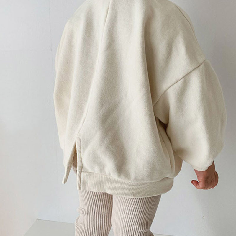 Picture of Children's Korean-style Winter New Top for Boys and Girls Ins Western-style Cute Small Cake Printed Fleece Casual Sweat