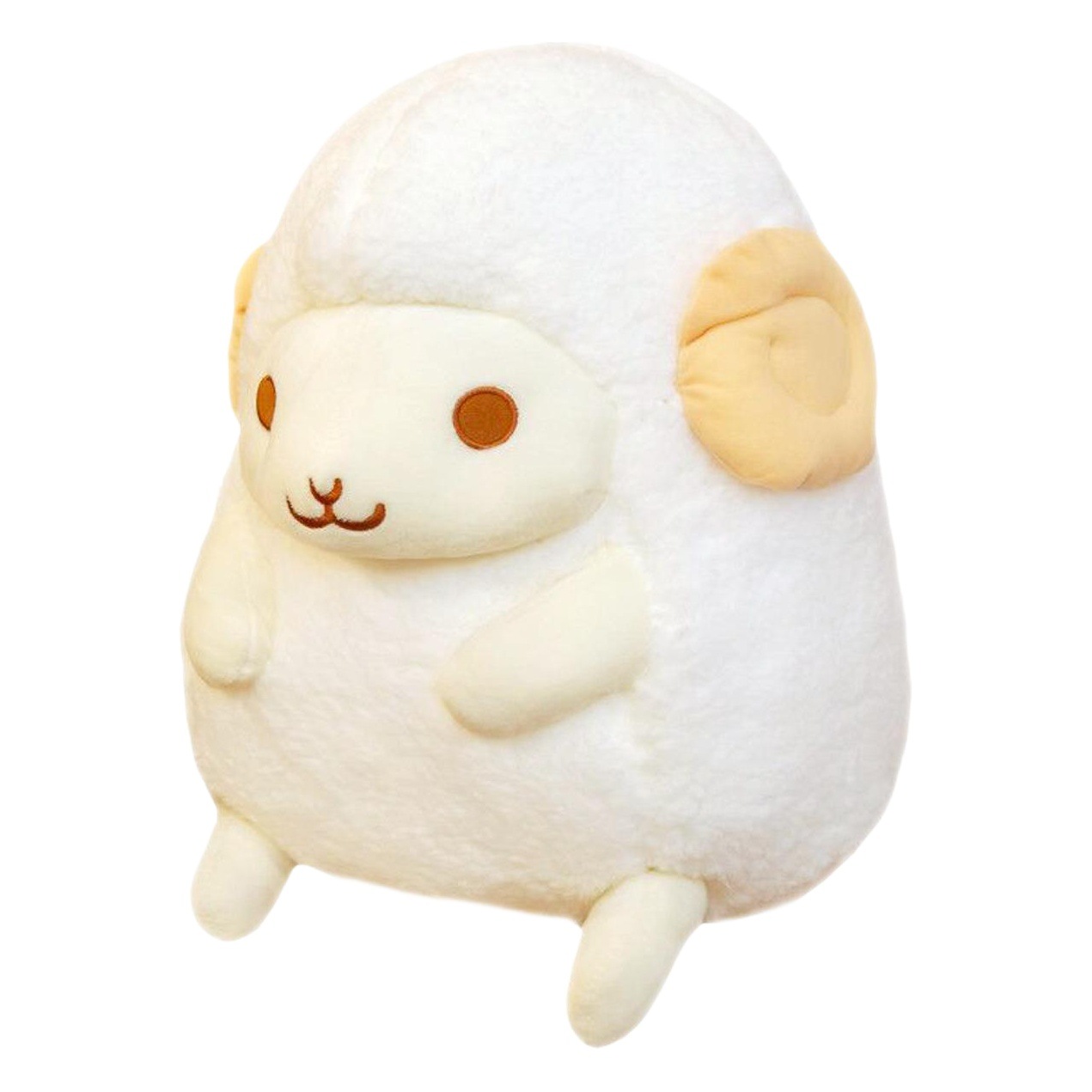 New Bubble Velvet Sitting Round Three-color Sheep Plush Toy Doll Cross-border Plush Toy Grasping Machine Doll