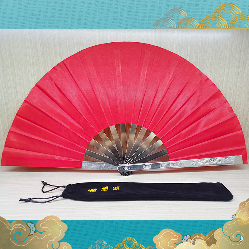 Picture of Tai Chi Kung Fu Fan Aluminum Magnesium Alloy Fan Performance Fan Morning Exercise Fan Hands Fan Tai Chi Fan Factory Direct Fan Folding Fan