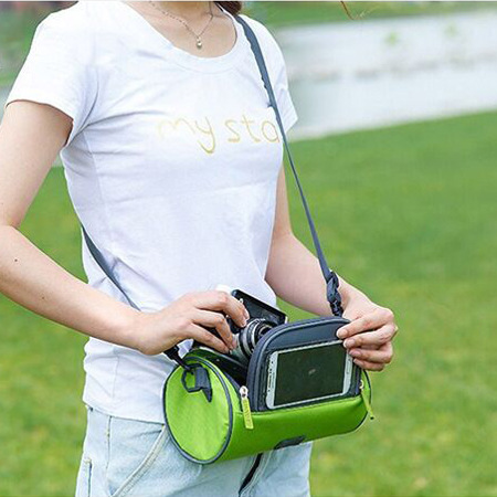 Picture of Multi-functional Mountain Bike Storage Bag Cycling Bag Shoulder Crossbody Bag Bicycle Touch Screen Navigation Bag Bicycle Bag