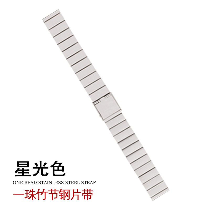 Picture of Suitable for Apple iwatch strap small waist one bead bamboo strap single buckle applewatch watch steel belt