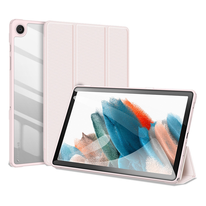 Picture of For Samsung TabA9Plus Flat Protective Case Wholesale Acrylic Transparent Trifold Flip Leather Case Lightweight