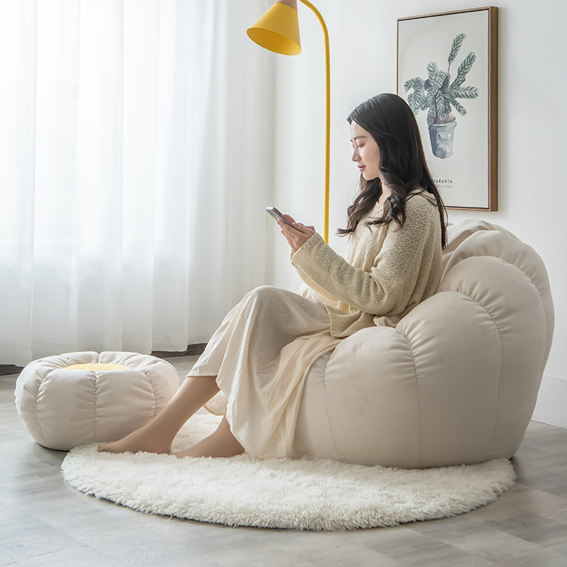 Picture of Bean Bag Pumpkin Style Lazy Sofa Bean Bag Tatami Living Room Single Bedroom Balcony Small Chair Lazy Style