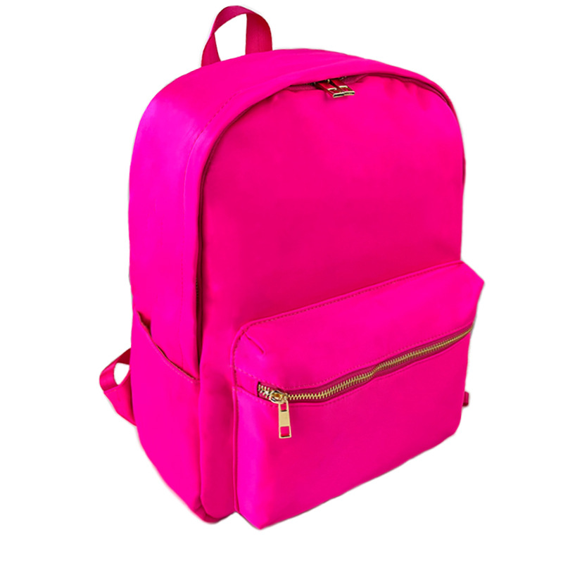 Picture of in stock Waterproof Backpack Casual Schoolbag Large Capacity High Quality Simple Backpack School Nylon Storage Bag