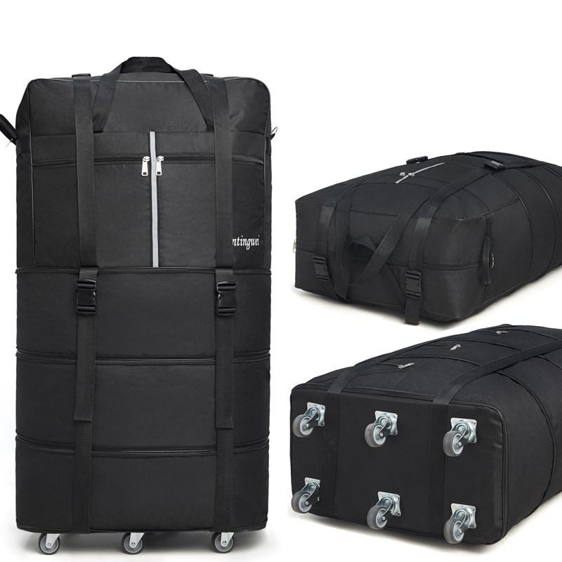 Picture of 158 Air Consignment Bag Large Capacity Study Abroad Travel Case Aircraft Consignment Case Universal Wheel Folding Luggage Bag