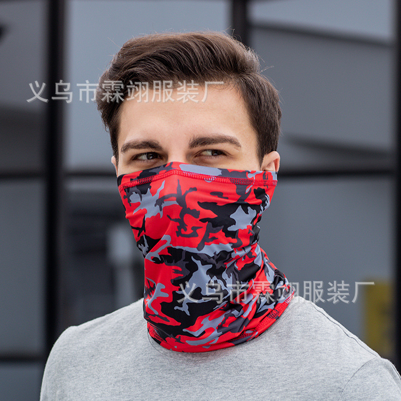 Picture of Sunscreen Mask Ice Silk Scarf Set Men's Headband Neck Protection Neck Summer Fishing Magic Riding Face Face Face Thin